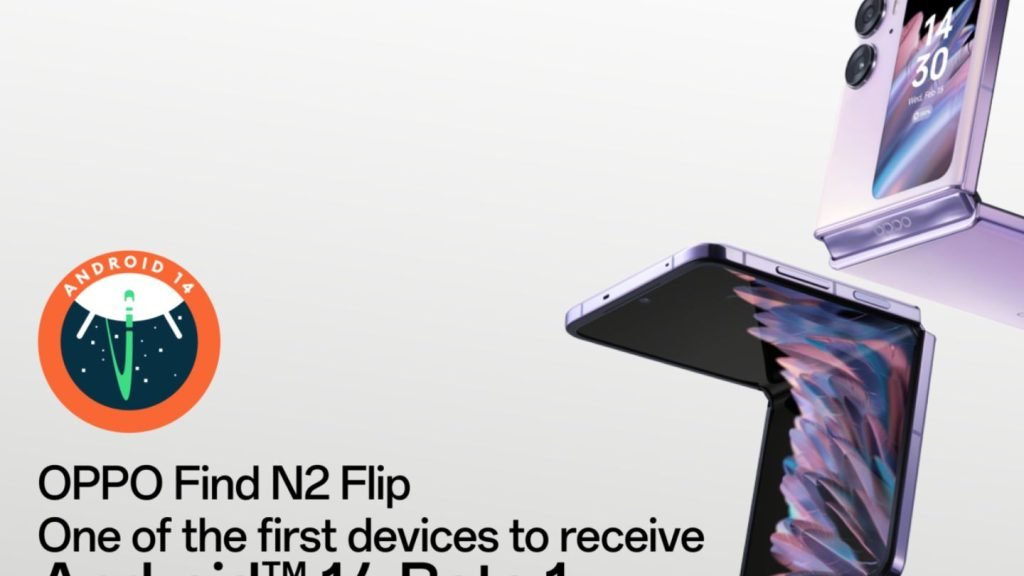 OPPO Find N2 Flip Will Be Among First Devices Worldwide to Receive the Android 14 Beta 1 Update