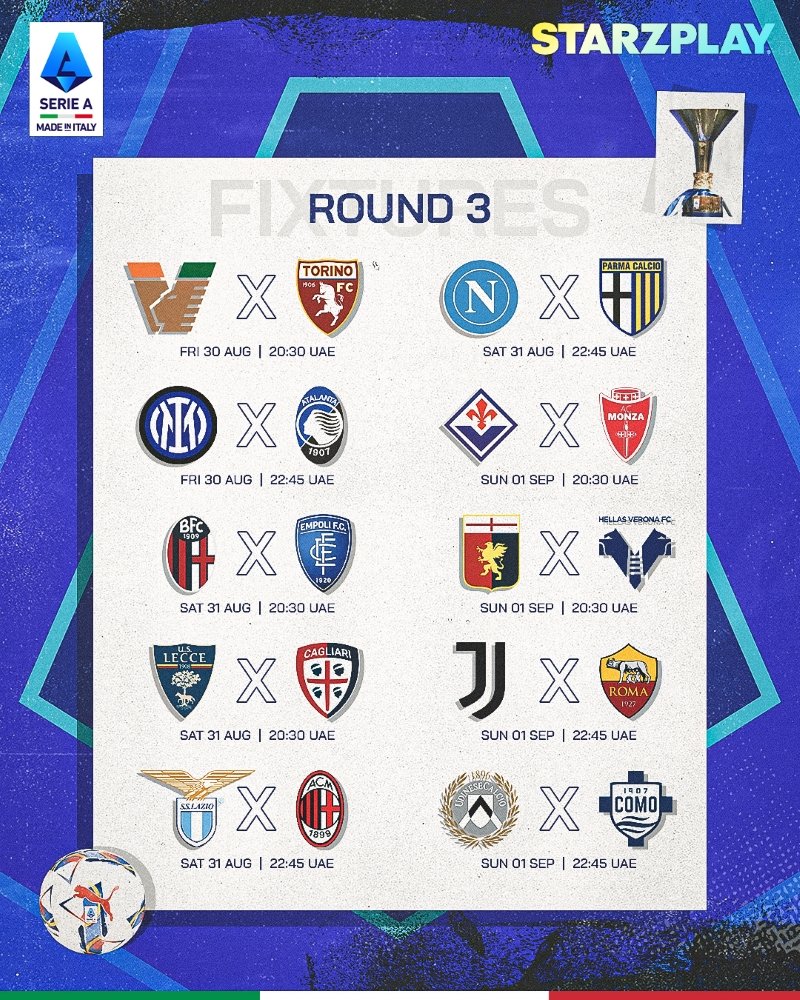 Round 3 Fixtures
